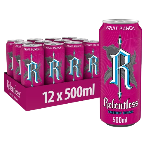 Relentless Fruit Punch Energy 500ml