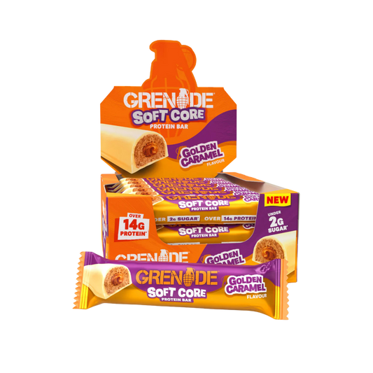 Grenade Soft Core Golden Caramel Protein Bar 50g