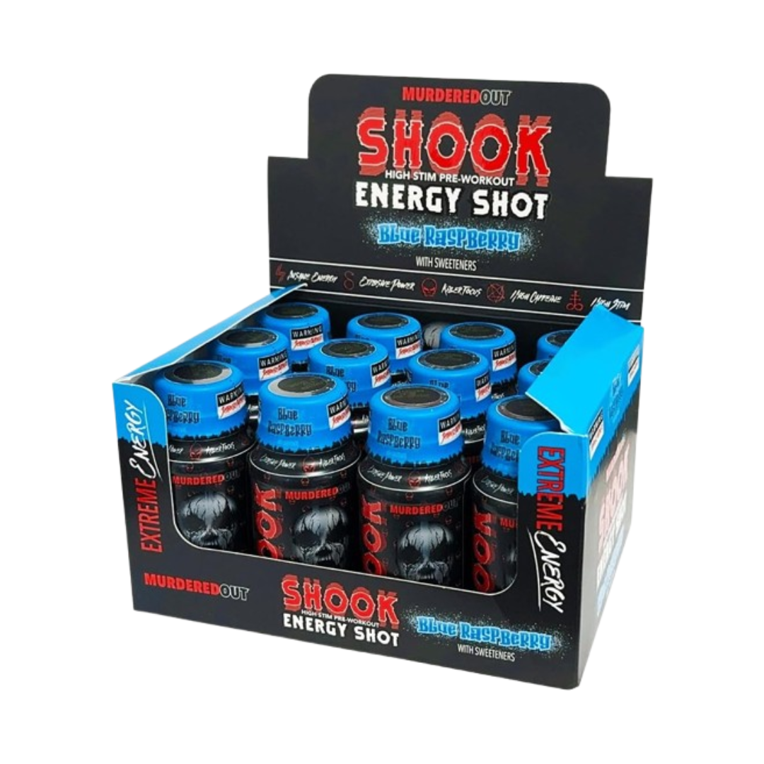 Murdered Out Shook Energy Shot Blue Raspberry 60ml