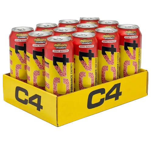 C4 Performance Energy Millions Strawberry Explosive Energy Drink 500ml