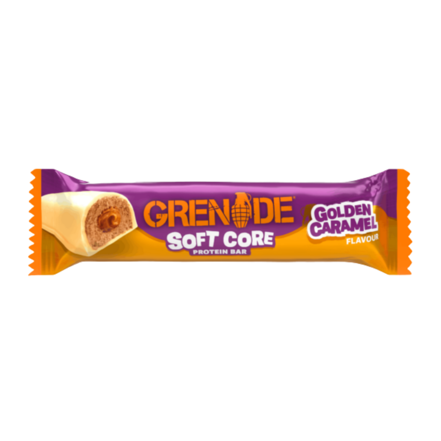 Grenade Soft Core Golden Caramel Protein Bar 50g