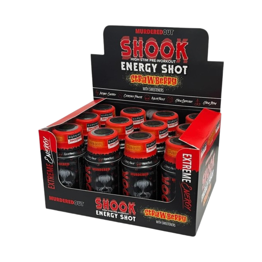 Murdered Out Shook Energy Shot Strawberry 60ml