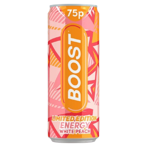 Boost Energy White Peach Limited Edition 250ml
