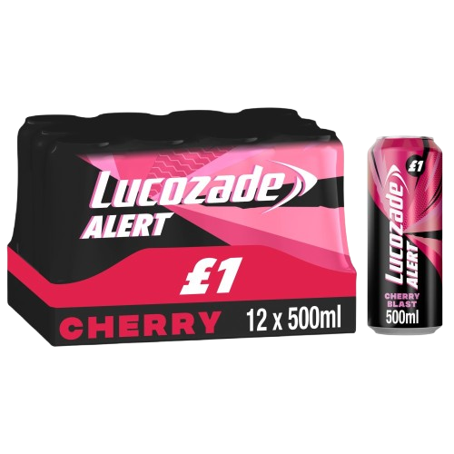 Lucozade Alert Cherry Blast Energy Drink 500ml