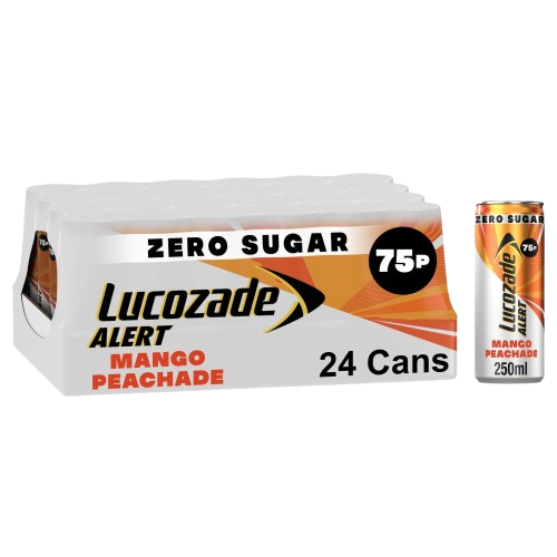 Lucozade Alert Zero Mango & Peach Energy Drink 250ml
