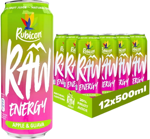 Rubicon Raw Apple & Guava Fruit Energy Drink 500ml