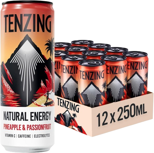 Tenzing Pineapple & Passionfruit Natural Energy 330ml