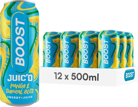 Boost Energy Juic'd Mango & Tropical Blitz 500ml