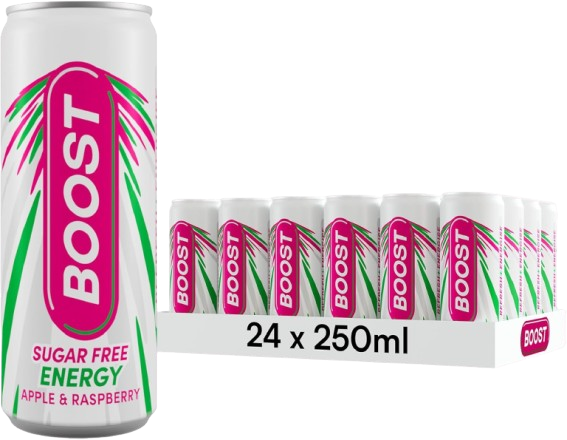 Boost Energy Apple & Raspberry 250ml