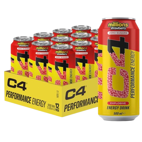 C4 Performance Energy Millions Strawberry Explosive Energy Drink 500ml