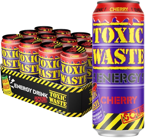 Toxic Waste Sour Cherry Energy Drink 500ml