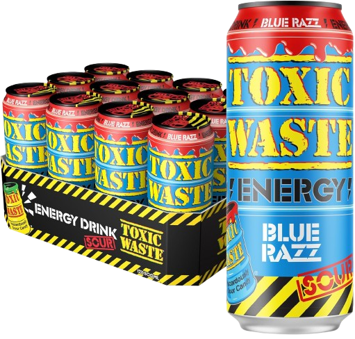 Toxic Waste Blue Raspberry Energy Drink 500ml