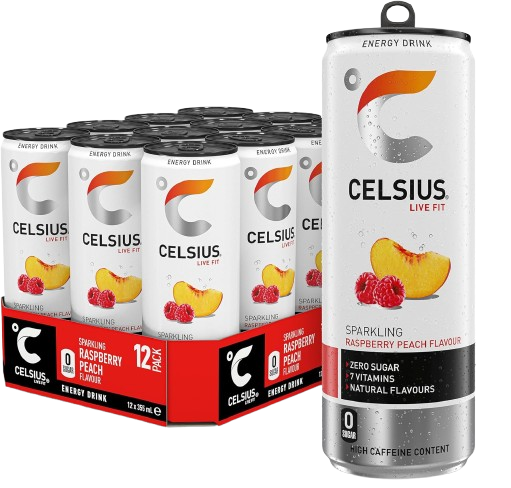 Celsius Energy Drink Raspberry Peach 355ml