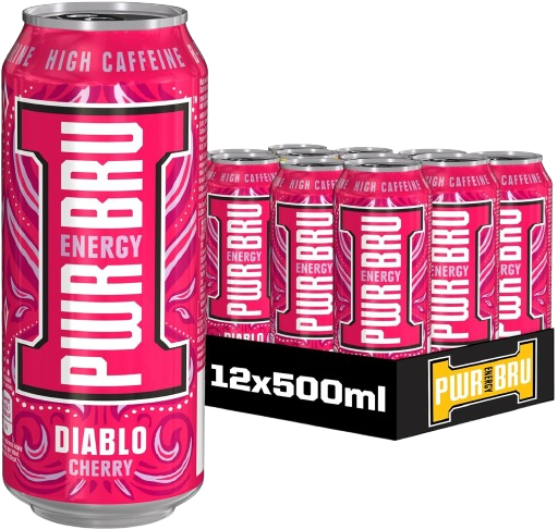 Pwr-Bru Energy Diablo Cherry 500ml