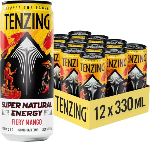 Tenzing Fiery Mango Natural Energy 330ml