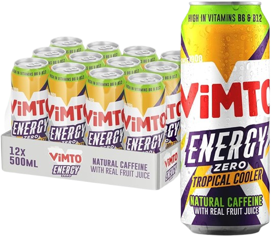 Vimto Energy Tropical Cooler Zero 500ml