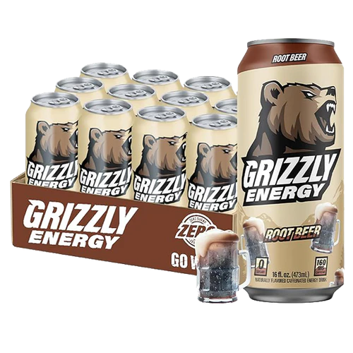 Grizzly Energy Root Beer 473ml
