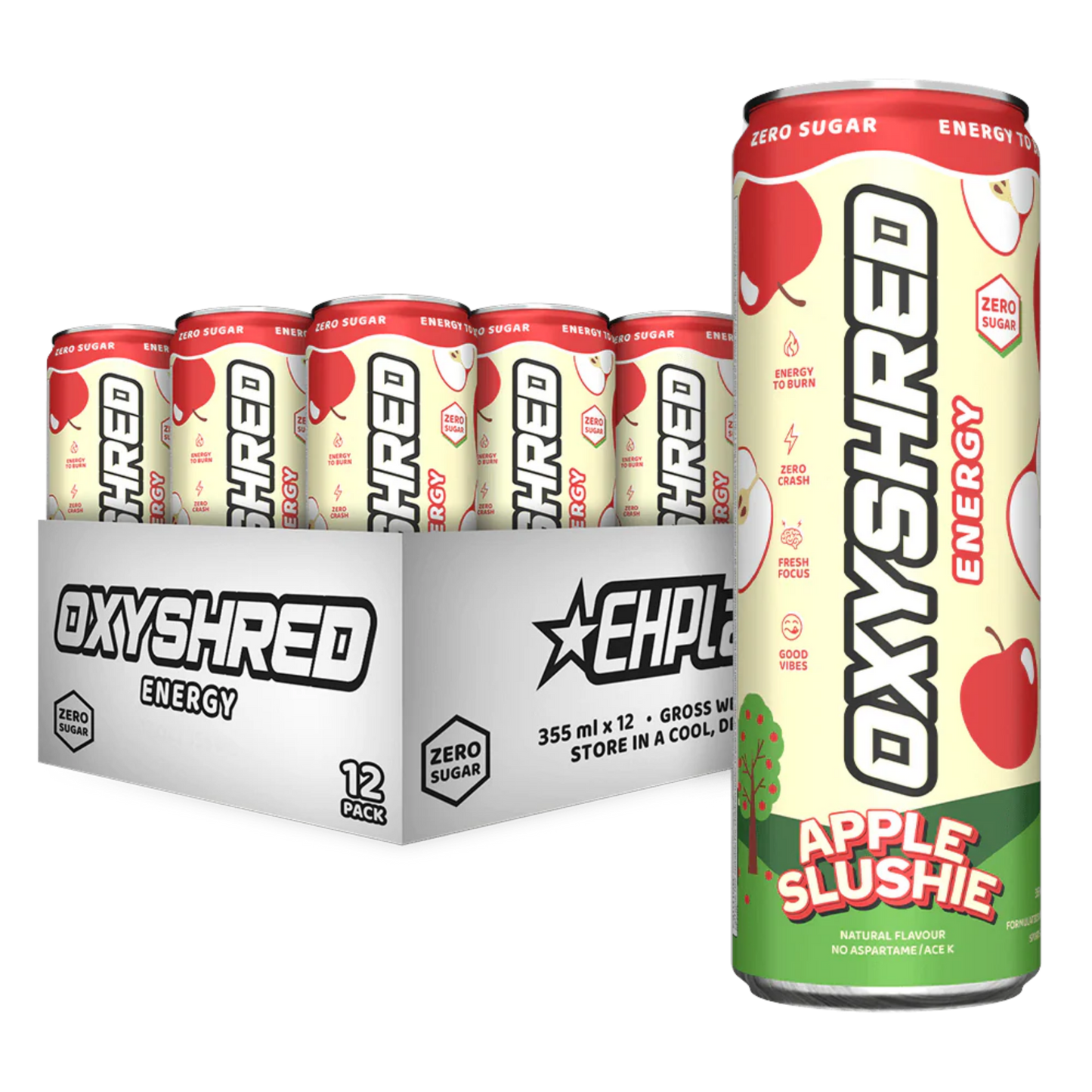 OxyShred Energy Apple Slushie 355ml