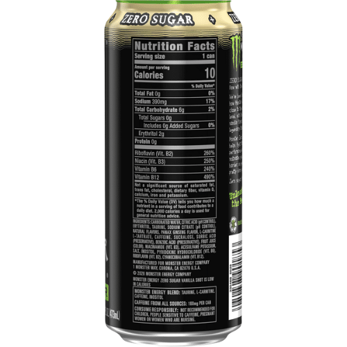 Monster Energy Vanilla Shot Zero Sugar (USA) 473ml
