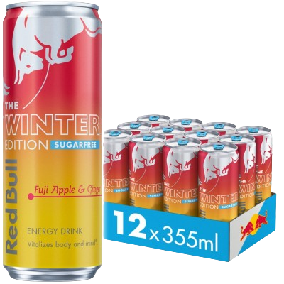 Red Bull Energy Drink Sugar Free Fuji Apple & Ginger 355ml