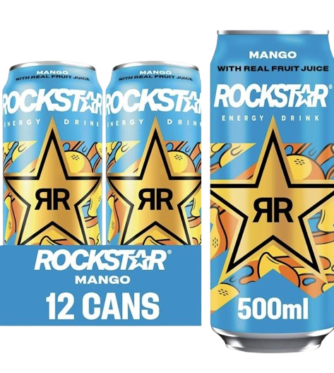 Rockstar Energy Mango with Real Fruit Juice 500ml