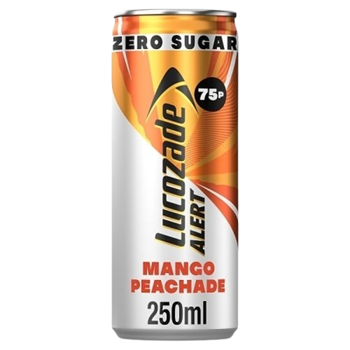 Lucozade Alert Zero Mango & Peach Energy Drink 250ml