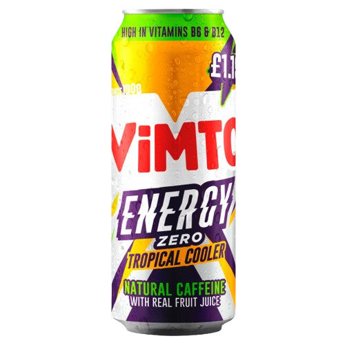 Vimto Energy Tropical Cooler Zero 500ml