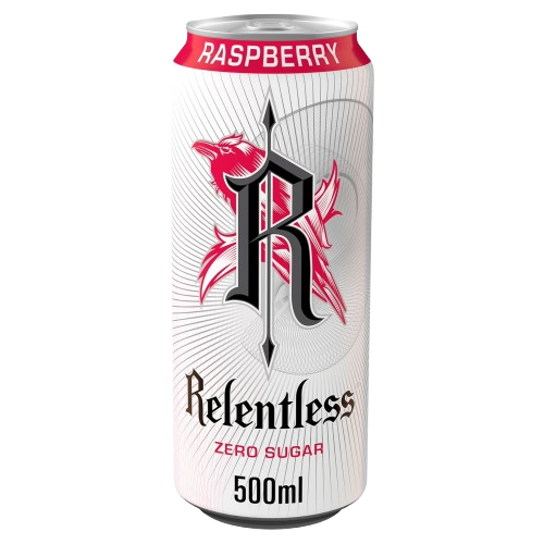 Relentless Raspberry Zero Sugar Energy 500ml