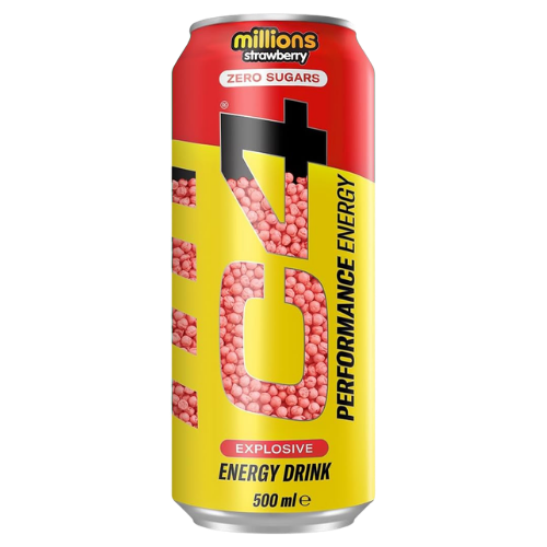 C4 Performance Energy Millions Strawberry Explosive Energy Drink 500ml