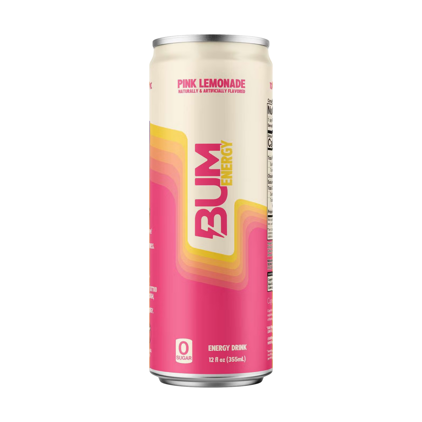 Bum Energy 355ml Pink Lemonade