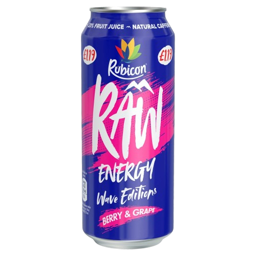 Rubicon Raw Wave Editions Berry & Grape Energy Drink 500ml