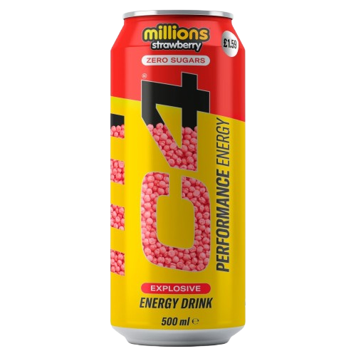 C4 Performance Energy Millions Strawberry Explosive Energy Drink 500ml