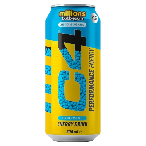 C4 Performance Energy Millions Bubblegum Explosive Energy Drink 500ml