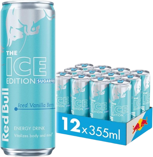 Red Bull Energy Drink Sugar Free Iced Vanilla Berry 355ml