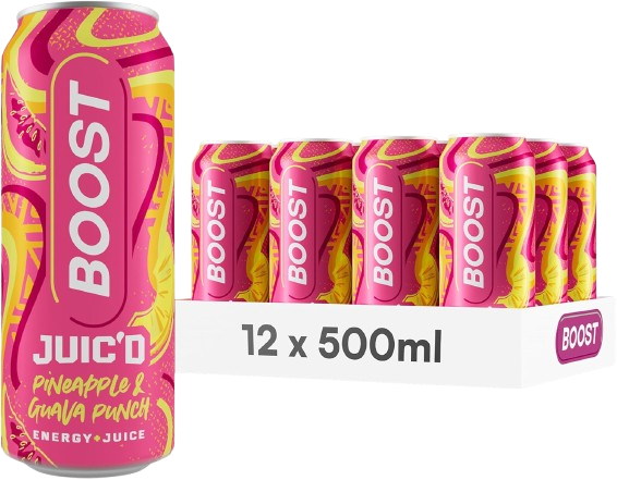 Boost Energy Juic'd Pineapple & Guava Punch 500ml