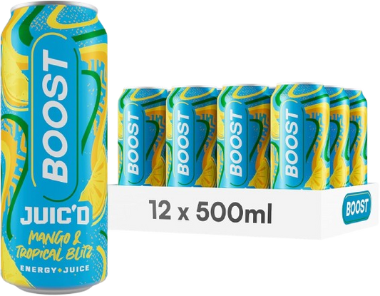 Boost Energy Juic'd Mango & Tropical Blitz 500ml