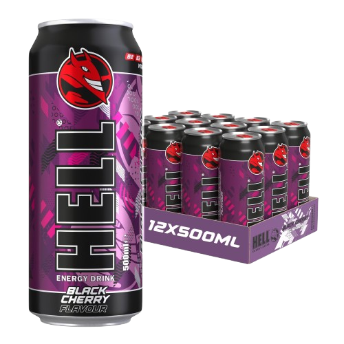 Hell Energy Black Cherry Energy Drink  500ml
