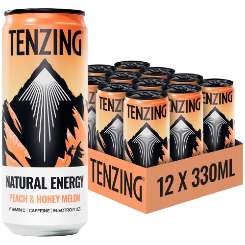 Tenzing Peach & Honey Melon Natural Energy 330ml