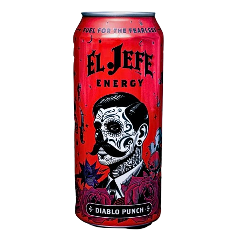El Jeff Script El Jefe Energy Drink Diablo Punch Flavour (USA) 473ml – Fuel Different