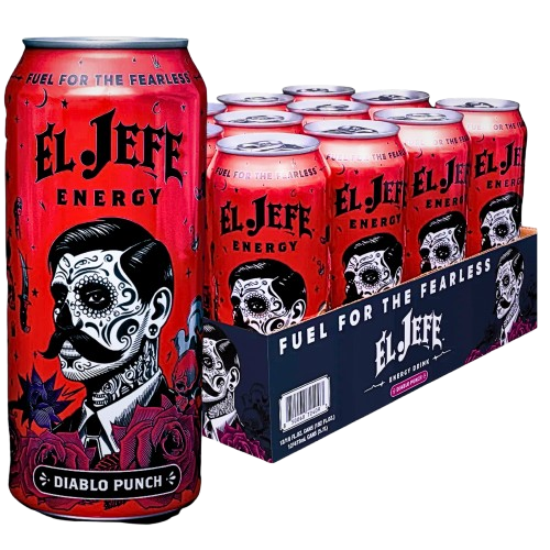El Jefe Energy Drink Diablo Punch Flavour (USA) 473ml