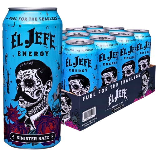 El Jefe Energy Drink Sinister Razz Flavour (USA) 473ml