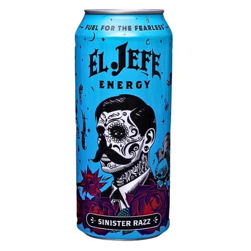 El Jefe Energy Drink Sinister Razz Flavour (USA) 473ml