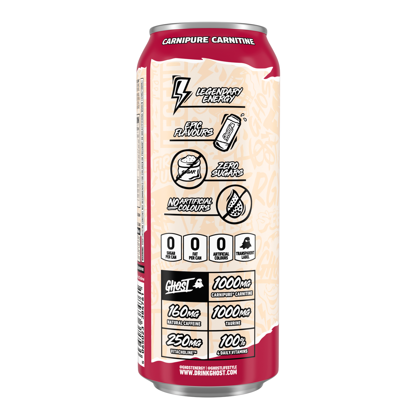 Ghost®  Energy Raspberry Cream 500ml