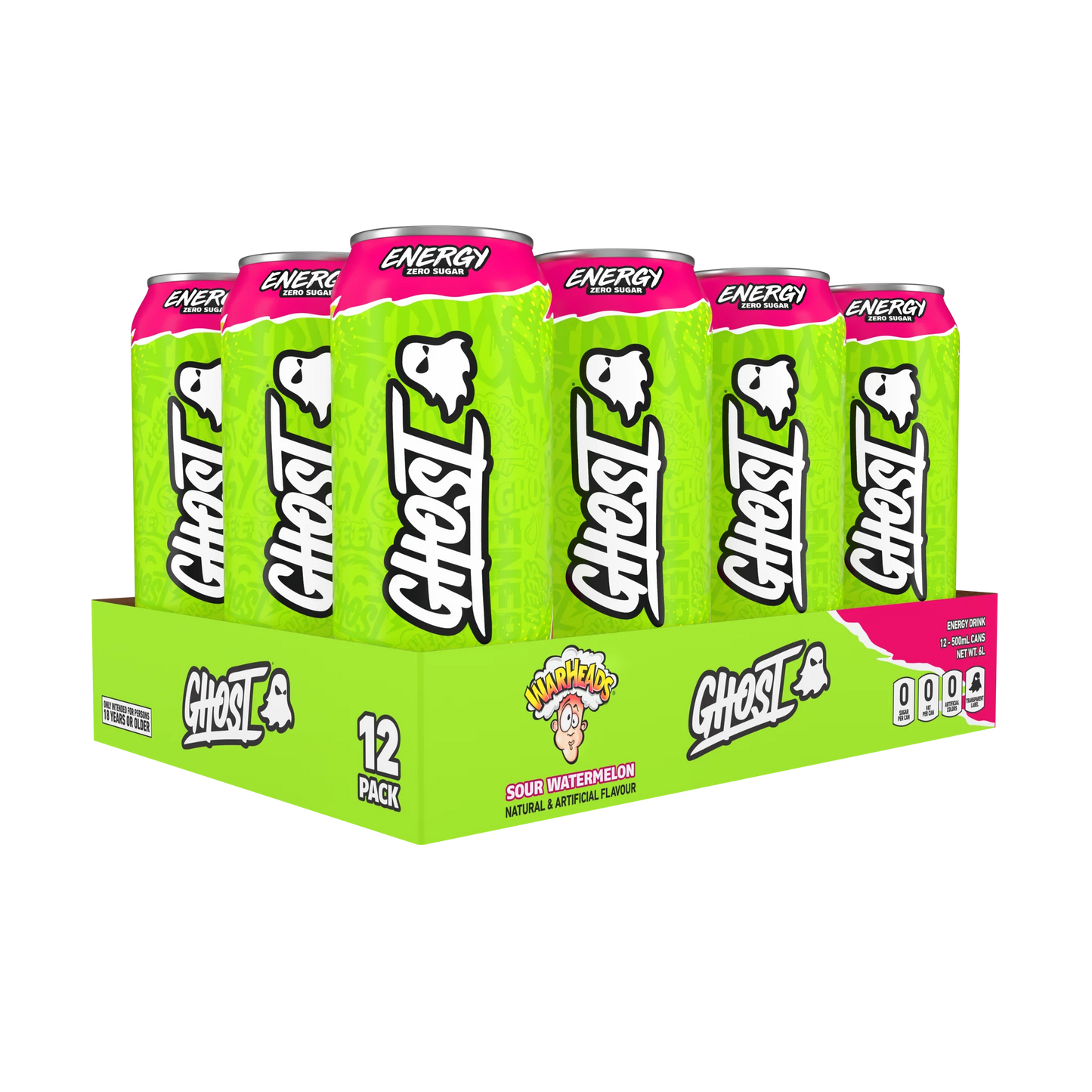 Ghost Energy Warheads Sour Watermelon 500ml