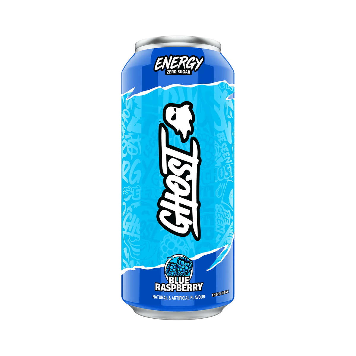 Ghost Blue Raspberry Label Ghost® Energy Blue Raspberry 500ml – Fuel Different