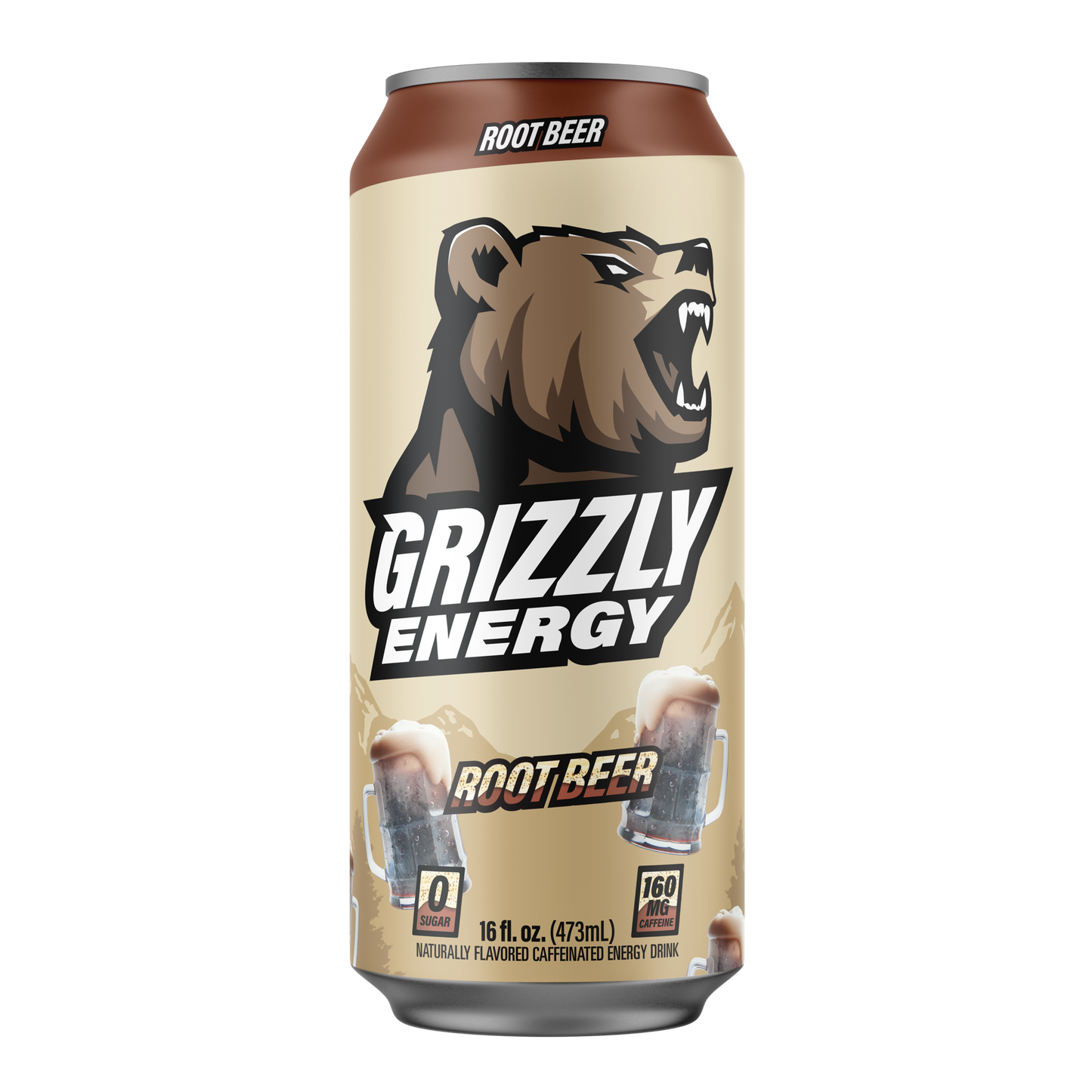 Grizzly Energy Root Beer 473ml