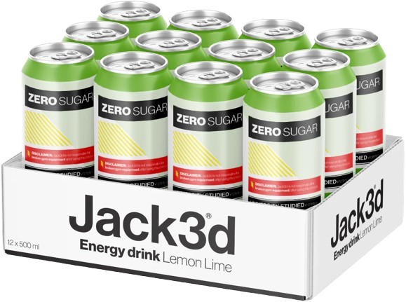 Jack3d Energy Lemon & Lime 500ml