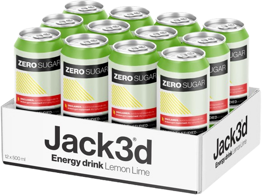 Jack3d Energy Lemon & Lime 500ml