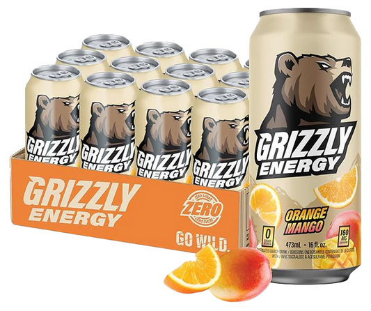 Grizzly Energy Orange Mango 473ml