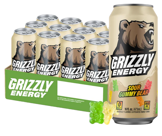 Grizzly Energy Sour Gummy Bear 473ml
